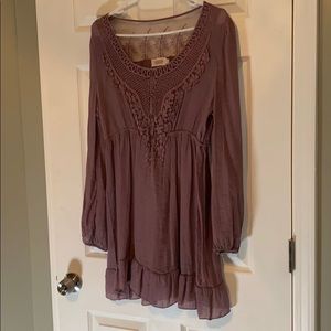 Purple shabby chic vintage style dress